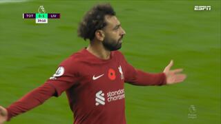 Definición para enmarcar: doblete de Mohamed Salah para el 2-0 del Liverpool vs. Tottenham