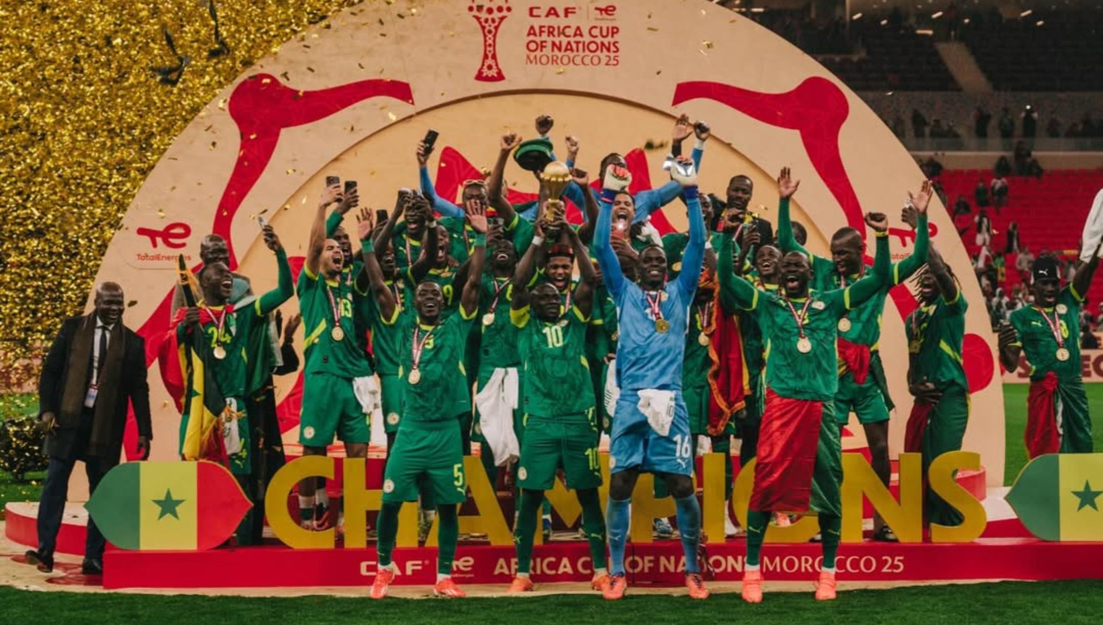 Senegal se coronó campeón de la Copa Africana de Naciones. (Foto: Federación Senegalesa de Fútbol)