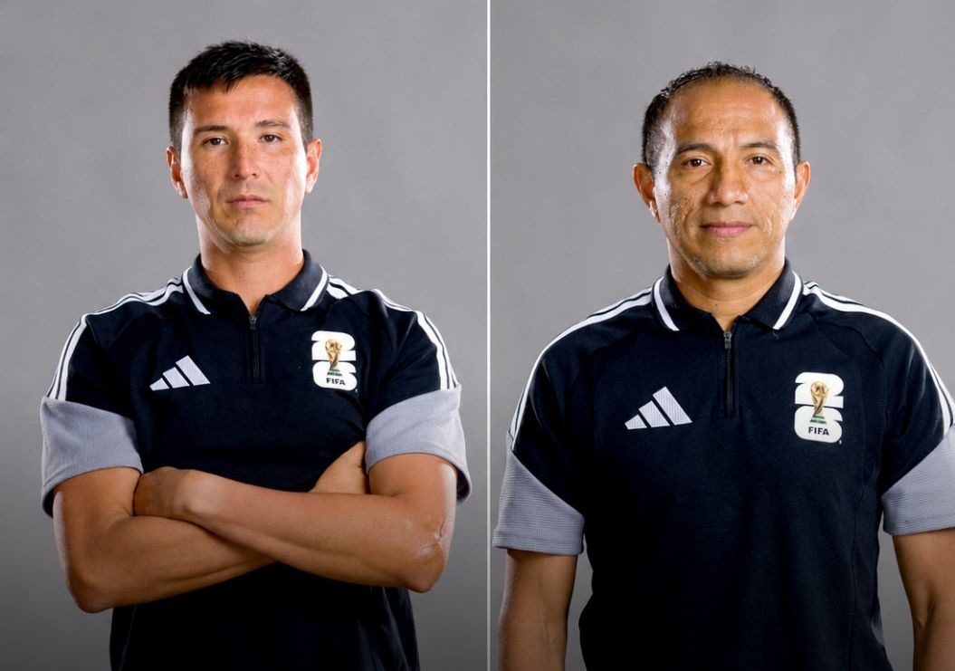 Los jueces Kevin Ortega y Michael Orué fueron designados para el encuentro entre Egipto y Nueva Zelanda. (Foto: X)