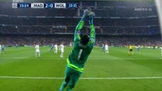 Real Madrid: Keylor Navas evitó gol con notable atajada ante Wolfsburgo