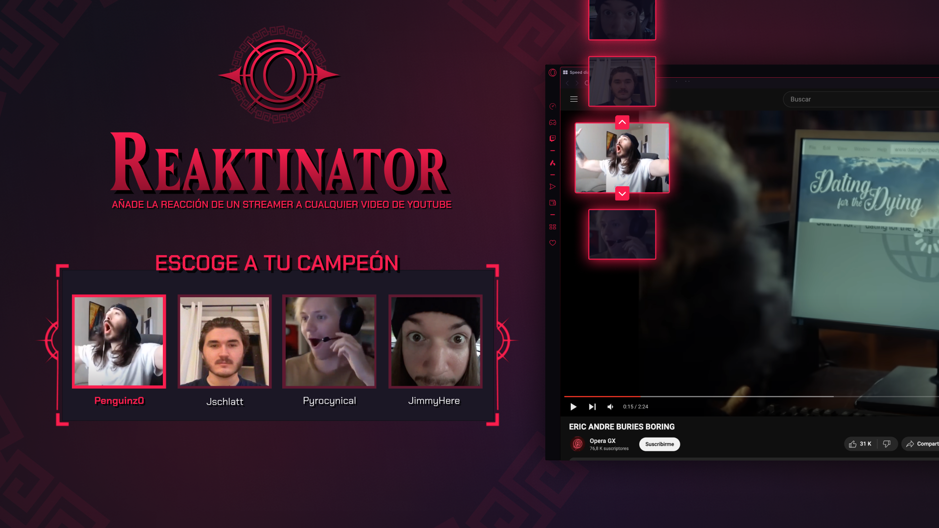 La nueva propuesta del navegador Opera GX, Reaktinator, resulta muy interesante, y en especial para los gamers.
