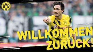 ¡Bienvenido a casa! Mats Hummels regresa al Borussia Dortmund para la próxima temporada