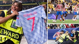 Cristiano Ronaldo se disculpó y regaló su camiseta a la agente de seguridad que golpeó casualmente