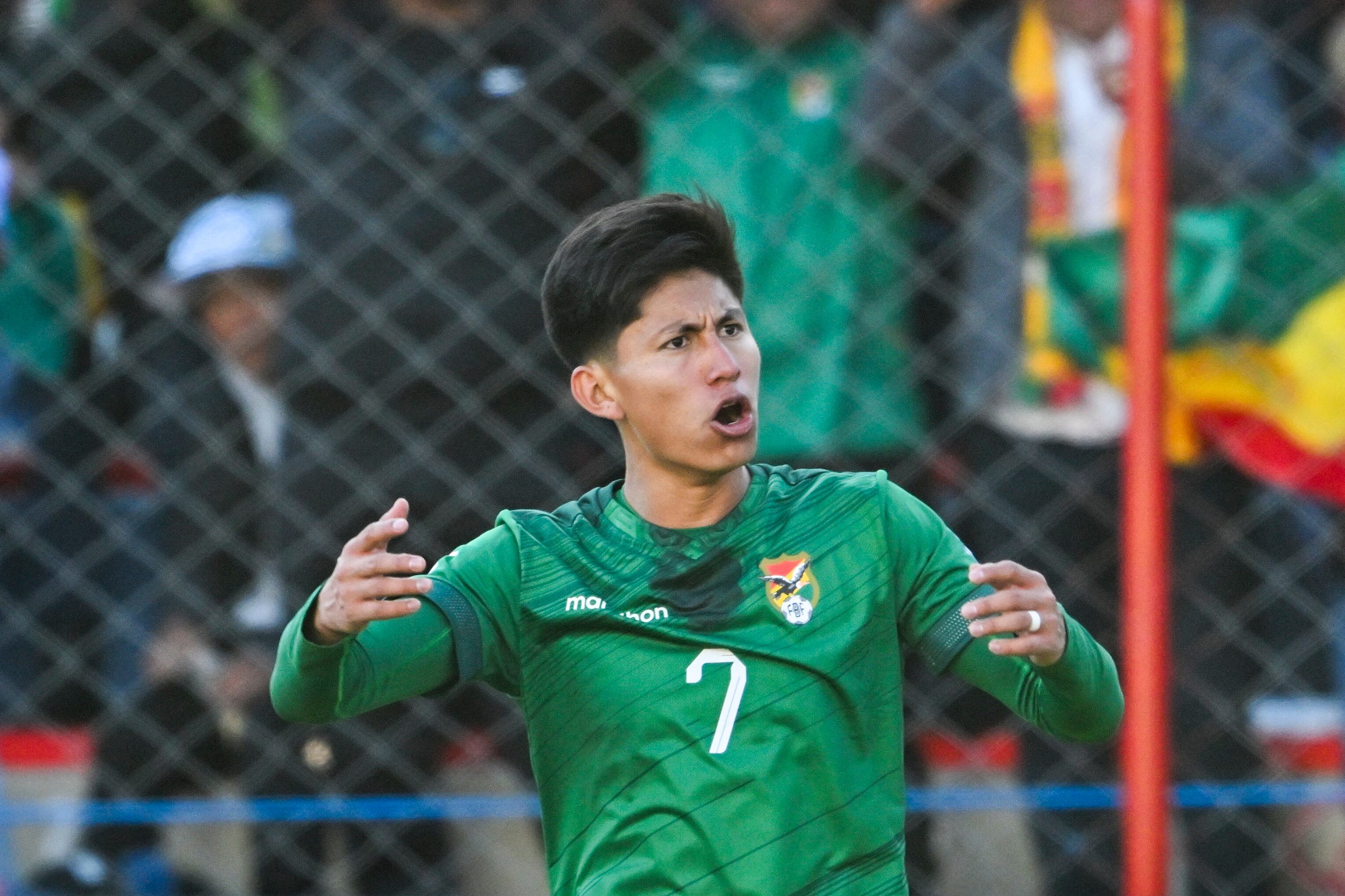 Bolivia venció 1-0 a Colombia por la fecha 9 de las Eliminatorias 2026 con un golazo de Miguel Terceros. (Foto: AFP)