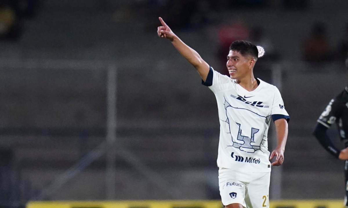 Piero Quispe marcó su primer gol con la camiseta de Pumas UNAM. (Foto: Pumas)