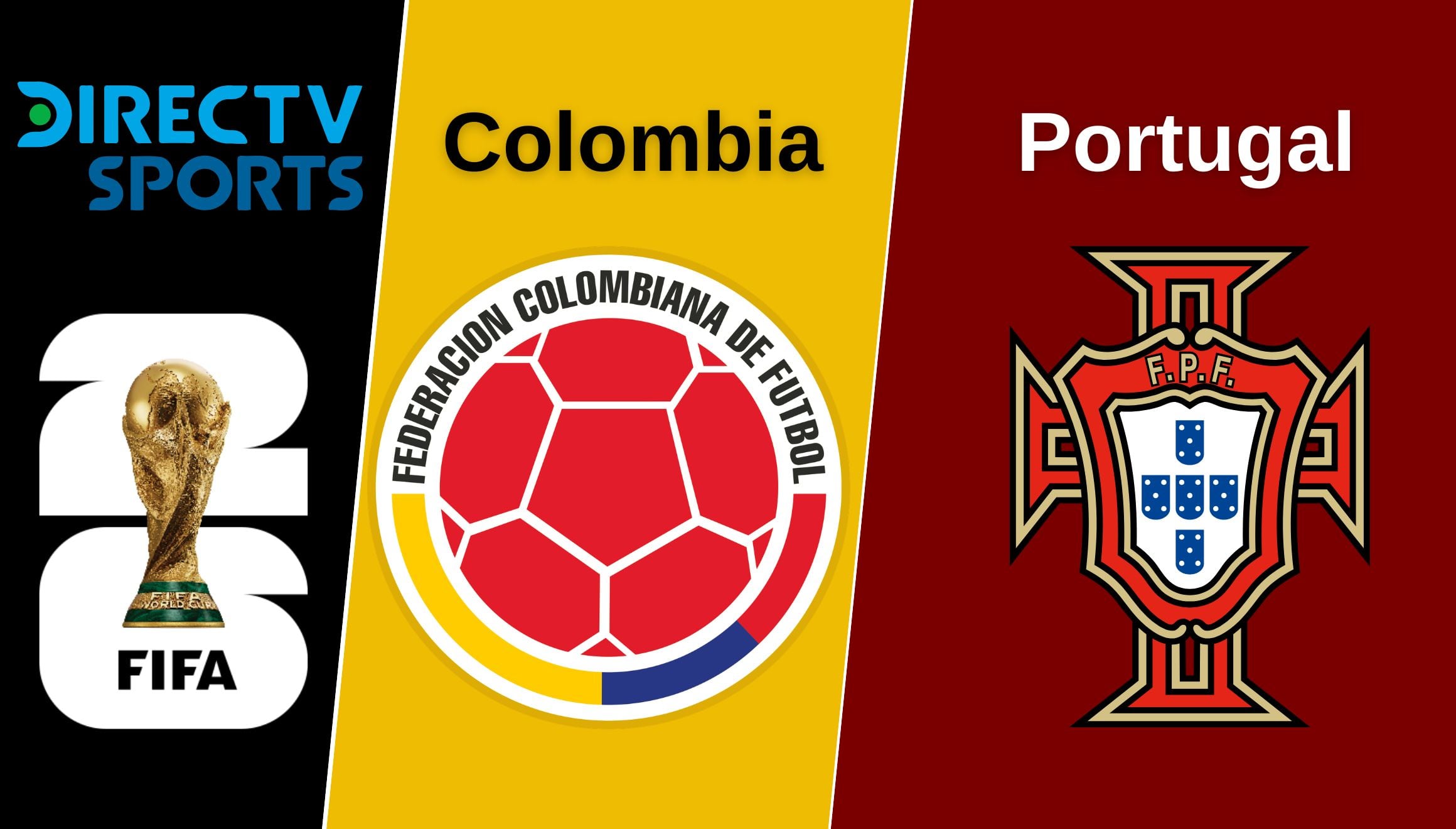 Sigue la señal de DirecTV para ver el partido Colombia vs. Portugal EN VIVO y EN DIRECTO ONLINE este sábado 27 de junio por el grupo K del Mundial 2026. (Foto: Composición Gestión Mix)