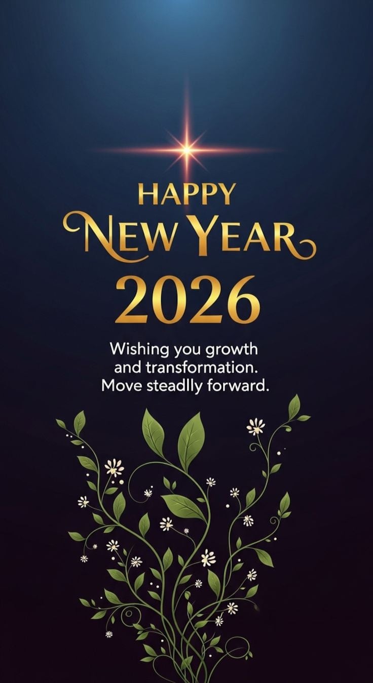 Elige una de estas 20 opciones de tarjetas para desear un ¡Feliz Año Nuevo 2026! este 31 de diciembre y 1 de enero. Compártela en todas las redes sociales. (Foto: Pinterest)