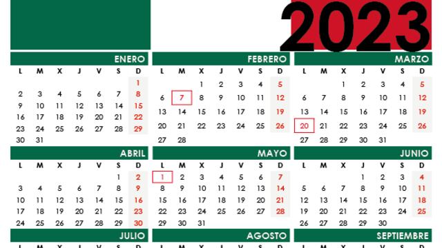 Calendario 2023 de México: feriados que pagan extra y mira los días festivos oficiales
