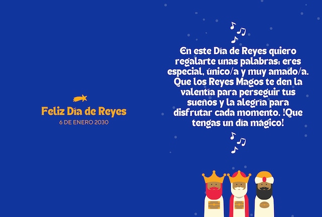 En este Día de Reyes quiero regalarte unas palabras: eres especial, único/a y muy amado/a. Que los Reyes Magos te den la valentía para perseguir tus sueños y la alegría para disfrutar cada momento. ¡Que tengas un día mágico! | Crédito: canva.com / Composición Depor