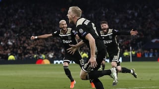 Ajax venció 1-0 al Tottenham de visitante y está muy cerca a la final de la Champions League