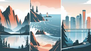 Choose one of the landscapes in this image to discover what your greatest strength is