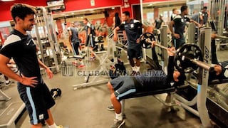 Alianza Lima: jugadores tuvieron duro entrenamiento en el gimnasio