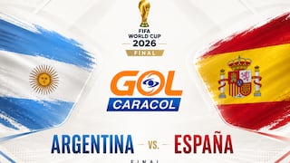 GOL Caracol televisó el partido Argentina 0-1 España por la final del Mundial 2026