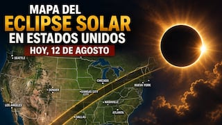 Mapa del eclipse solar en Estados Unidos hoy, 12 de agosto: dónde será visible