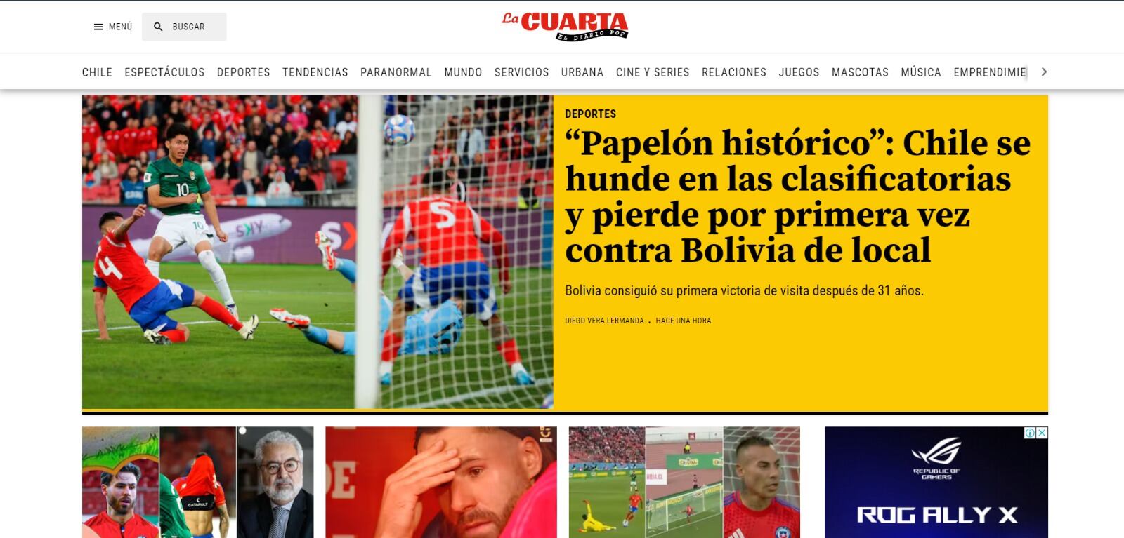 Prensa e hinchas critican a Ricardo Gareca en Chile. (Foto: Captura).