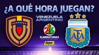A qué hora juegan Venezuela vs. Argentina por Eliminatorias