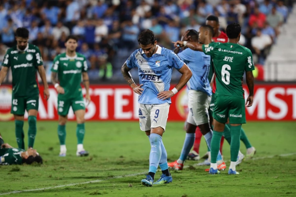 Sporting Cristal perdió ante Palmeiras y cedió el primer lugar del grupo F de la Copa Libertadores 2026. (Foto: Jesús Saucedo / GEC)