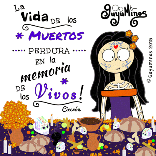 Frases por el Día de Muertos: imágenes y mensajes para dedicar el 2 de noviembre (Foto: Pinterest).