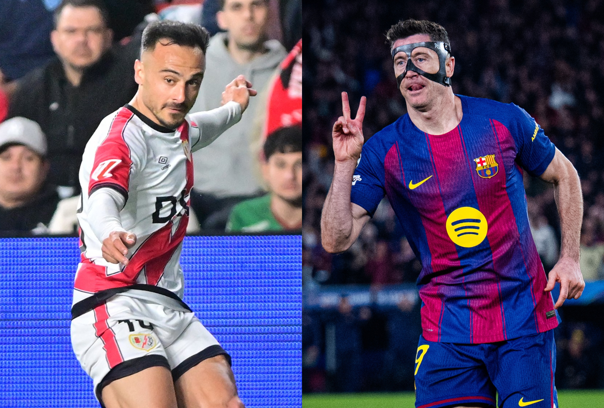 Barcelona y Rayo Vallecano se miden este domingo por LaLiga de España (Foto: Composición Depor / @Barcelona / @RayoVallecano)