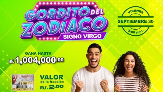 Resultados de la Lotería Nacional de Panamá: ganadores del ‘Gordito del Zodiaco’ del 30 de septiembre