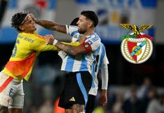 De pelearse en cancha, a ser aliados: Richard Ríos se reencuentra con Otamendi en el Benfica