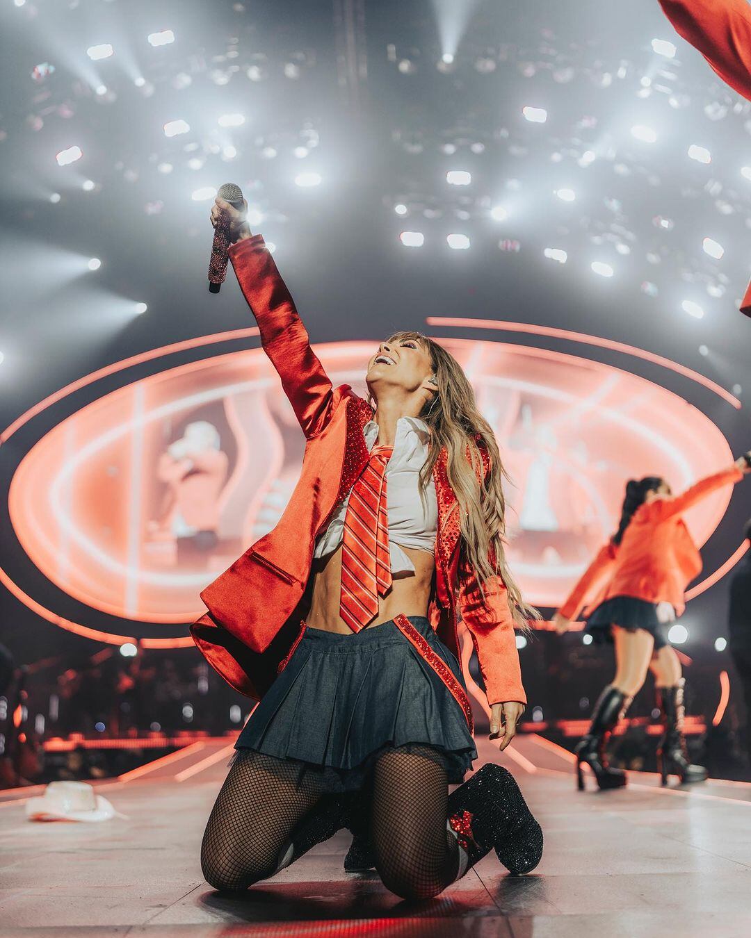 Anahí en el concierto del "Soy Rebelde Tour" en Chicago (Foto: Anahí / Instagram)