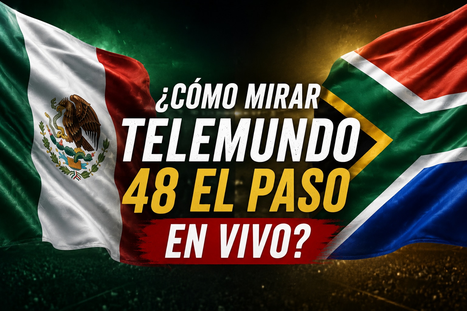 No te pierdas el México vs. Sudáfrica por Telemundo 48 El Paso desde suelo estadounidense (Imagen hecha por Depor con apoyo de la IA Chat GPT)
