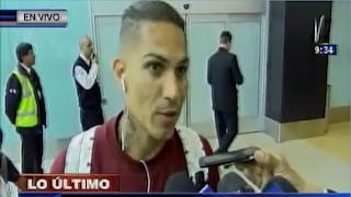 Paolo Guerrero en Lima: "No estoy acostumbrado a jugar en altura" (VIDEO)
