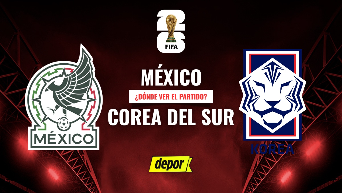 México vs. Corea del Sur juegan por la fecha 2 del Mundial 2026. (Diseño: Depor)