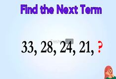 Tendrás muy pocos segundos para encontrar el número que falta en este reto matemático