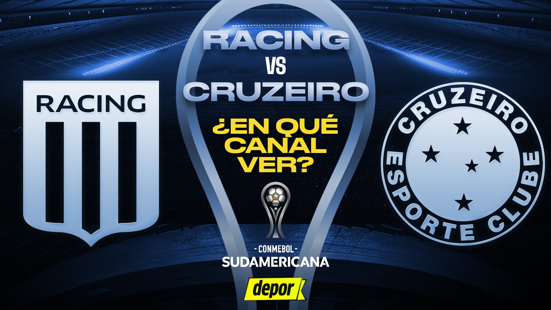 Racing vs Cruzeiro por la final de la Copa Sudamericana.
