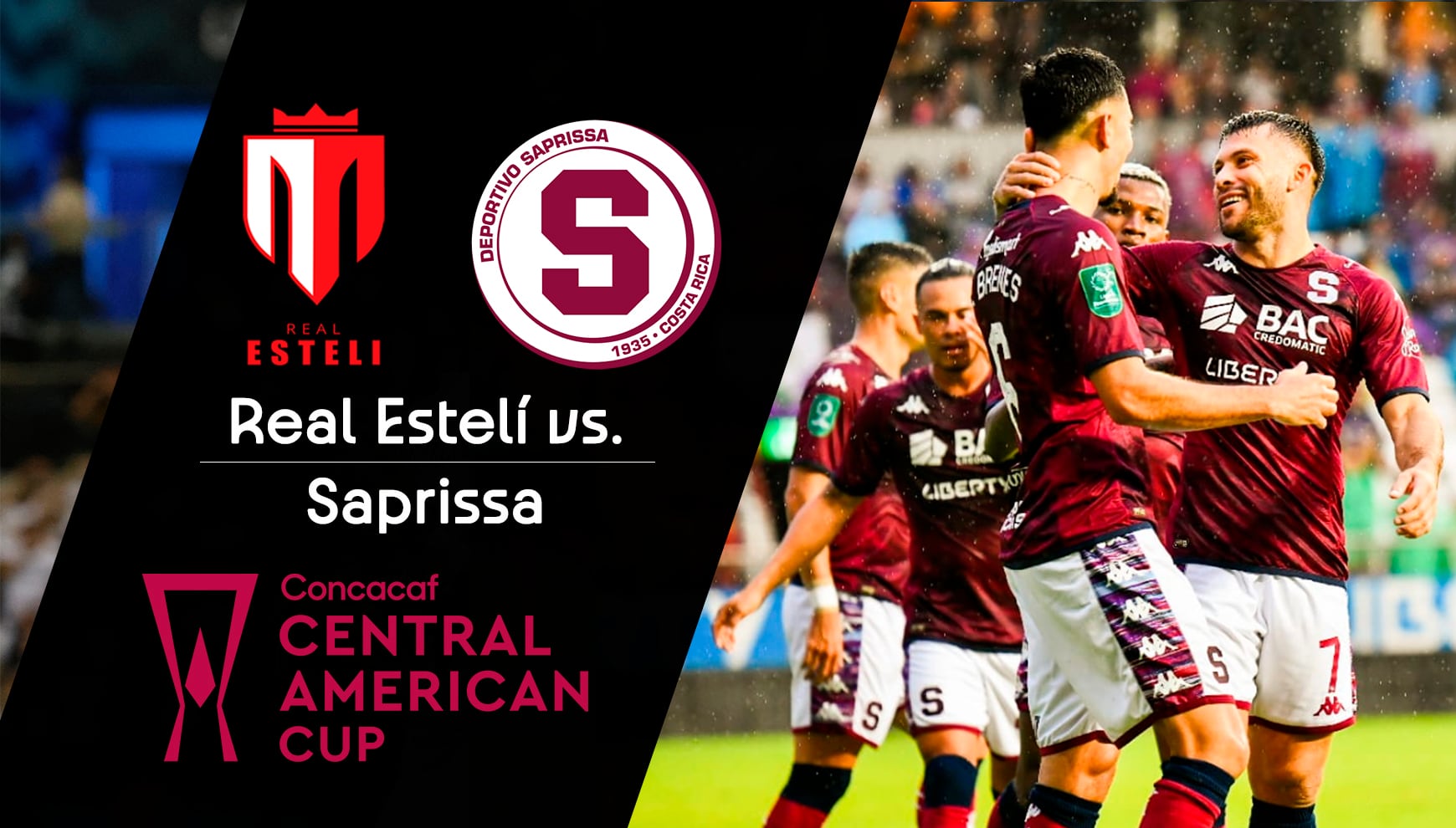 Real Estelí se enfrenta al Deportivo Saprissa, en busca del liderato del grupo D de la Copa Centroamericana de la Concacaf.| Foto: Saprissa / Composición: Héctor Honores