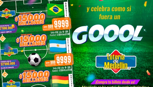 Conoce los números ganadores de la Lotería de Medellín. (Foto: Oficial)