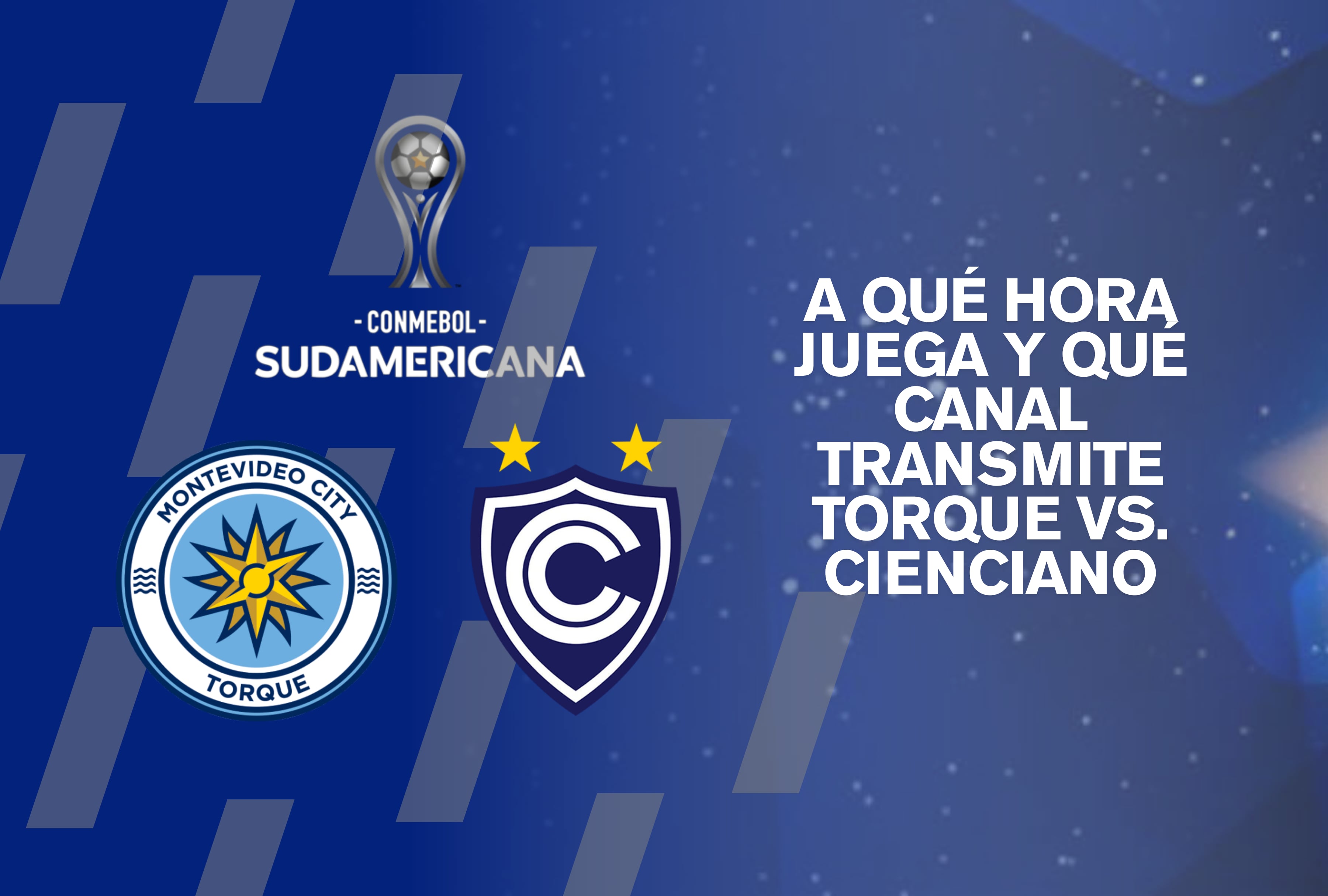 Acción del encuentro entre Montevideo City Torque y Cienciano por la Copa Sudamericana 2026. Conozca la programación oficial de TV, horarios locales y plataformas autorizadas para ver la transmisión del fútbol en vivo. | Crédito: Composición Depor