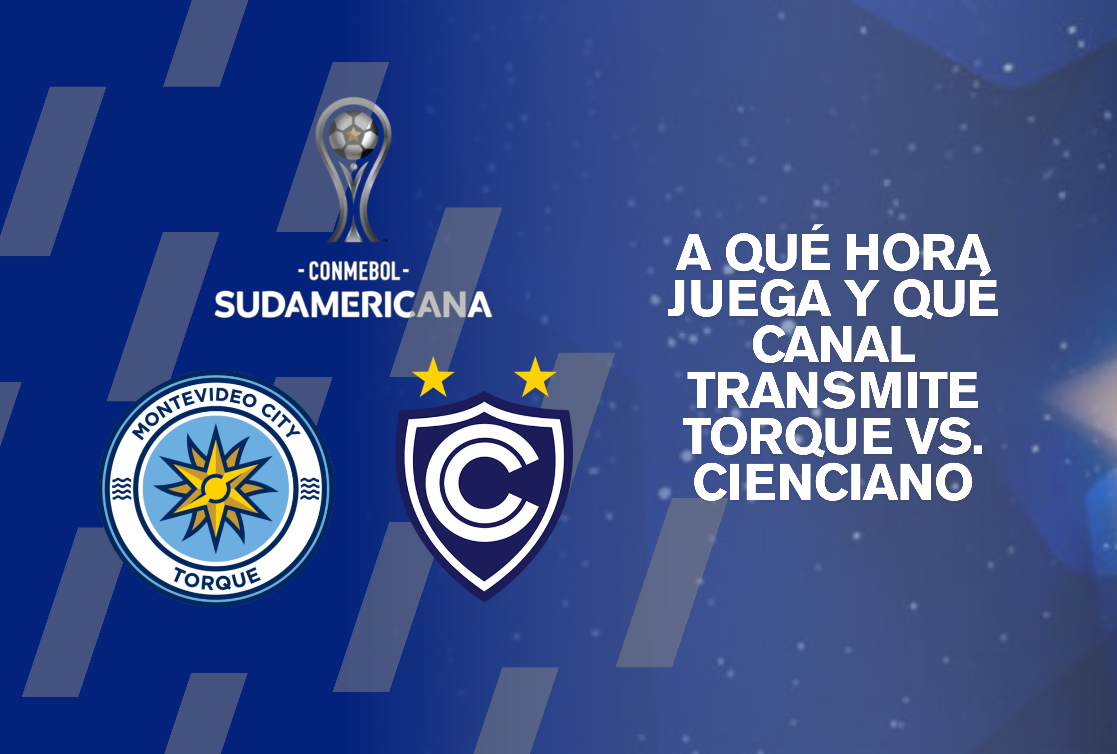 Acción del encuentro entre Montevideo City Torque y Cienciano por la Copa Sudamericana 2026. Conozca la programación oficial de TV, horarios locales y plataformas autorizadas para ver la transmisión del fútbol en vivo. | Crédito: Composición Depor