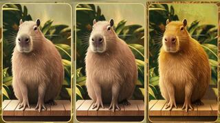 Choose one of the capybaras in the image to find out what type of personality you have