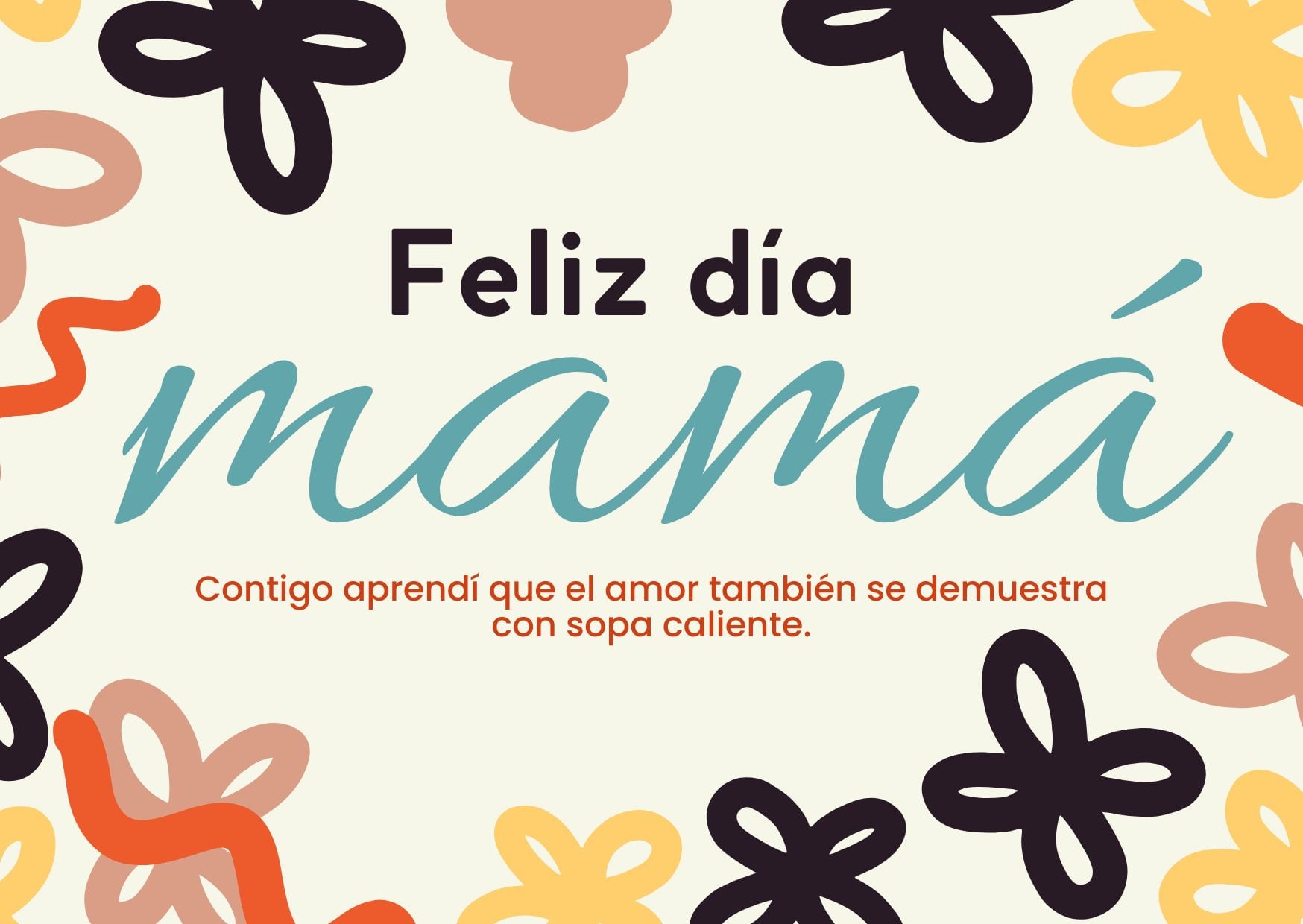 Frases divertidas para celebrar a mamá con amor y mucho humor. ¡Comparte, ríe y hazla sonreír este Día de la Madre! (Diseño: Canva)