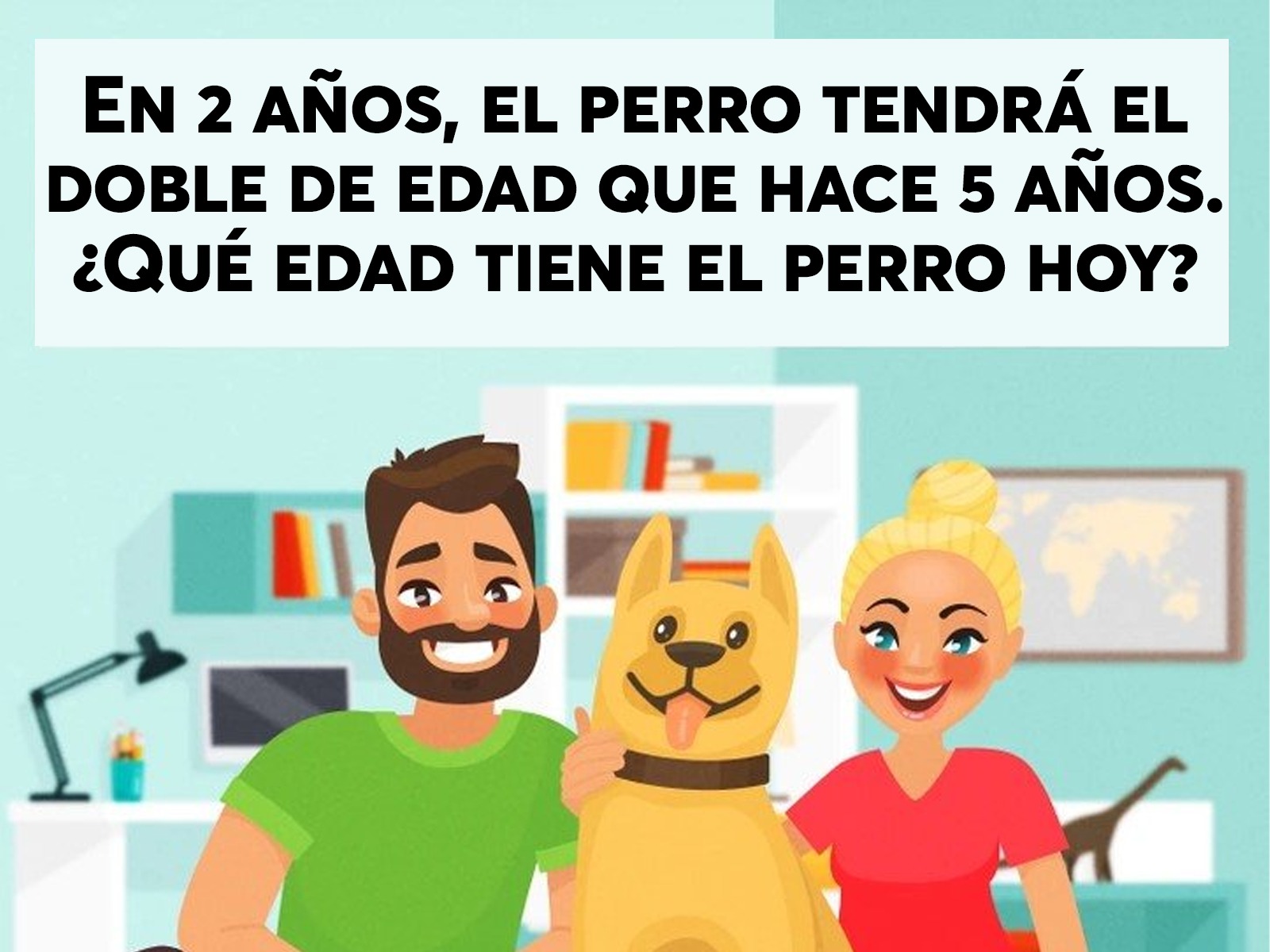 ACERTIJO VISUAL | Solo las personas con un cerebro genial pueden resolver este rompecabezas. ¿Puedes calcular la edad del perro de la imagen en 15 segundos?