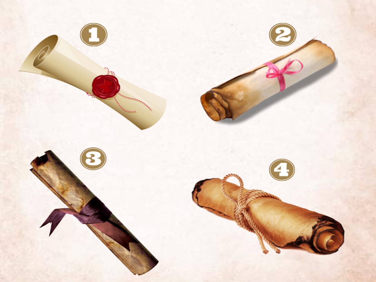 TEST DE PERSONALIDAD | Podrás elegir un pergamino mágico y recibir un mensaje especial que te guiará hacia tus sueños. Descubre el poder transformador de la intuición y la magia.