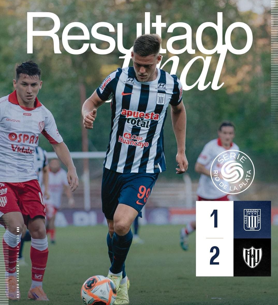 Alianza Lima perdió 2-1 ante Unión de Santa Fe en la Serie Río de La Plata. (Foto: Alianza Lima)