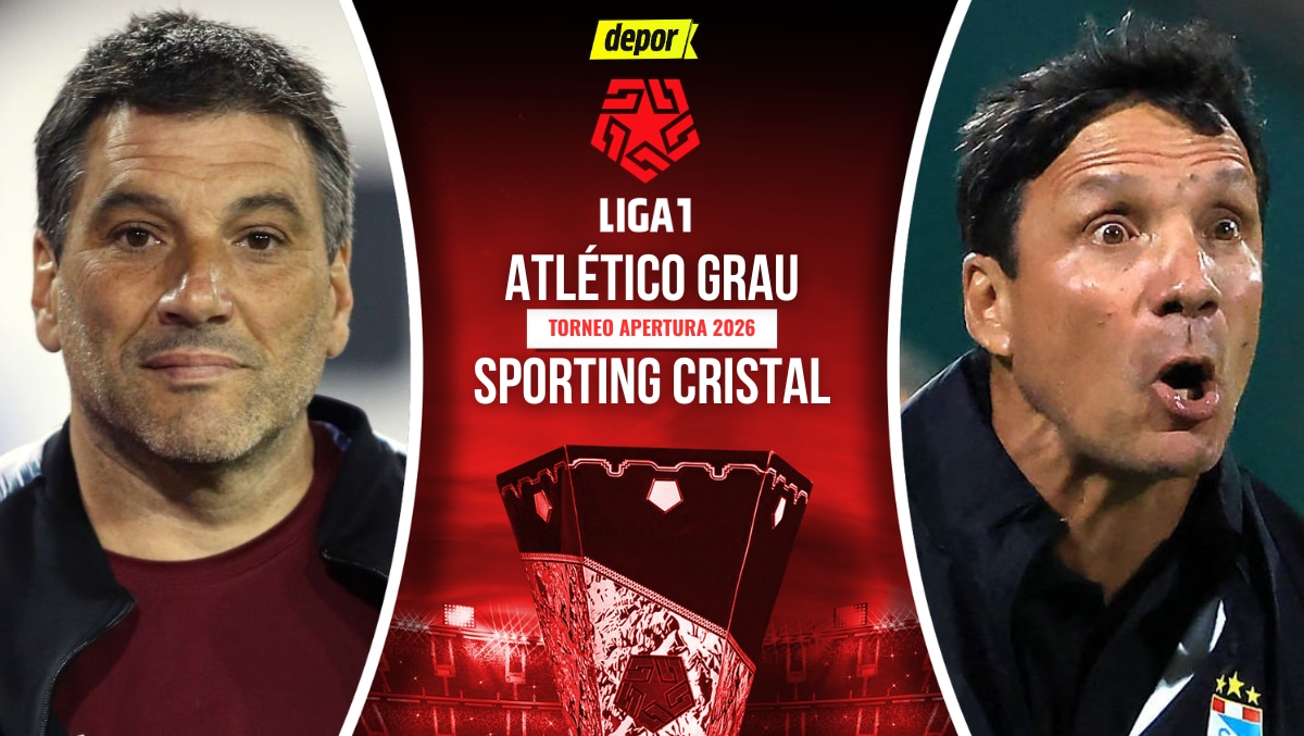 Sporting Cristal vs. Atlético Grau se enfrentan por la fecha 10 del Torneo Apertura 2026. (Diseño: Depor)