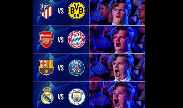 Los memes tras el sorteo de cuartos de la Champions.