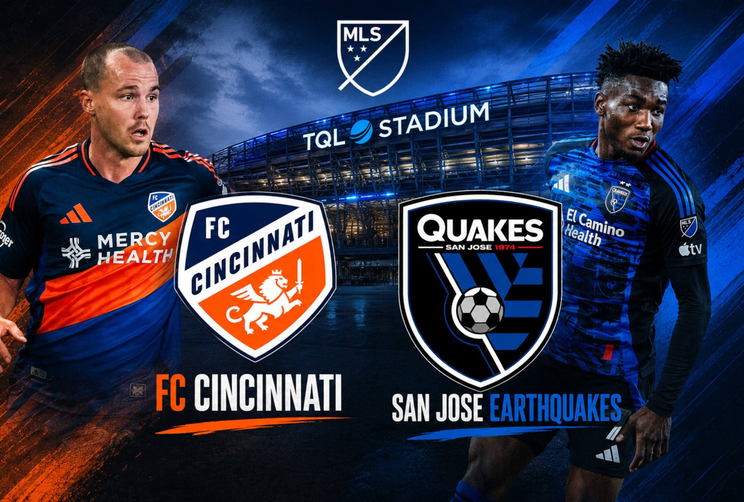 CINCINNATI, OHIO, ESTADOS UNIDOS (01/08/206).- Canales de TV para ver el partido entre Cincinnati FC vs. San Jose Earthquakes que se realizará en el TQL Stadium de Cincinnati, Ohio, Estados Unidos. FOTO: Imagen creada por la IA de ChapGPT.
