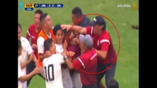 El último abrazo: Troglio se escapó de los camerinos para celebrar gol [VIDEO]