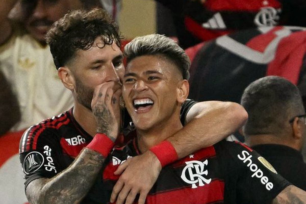 Jorge Carrascal fue clave en el triunfo de Flamengo en la ida. (Foto: AFP)
