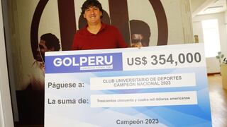 ¡Nuevo premio! Consorcio Fútbol Perú entregó importante suma a Universitario tras título