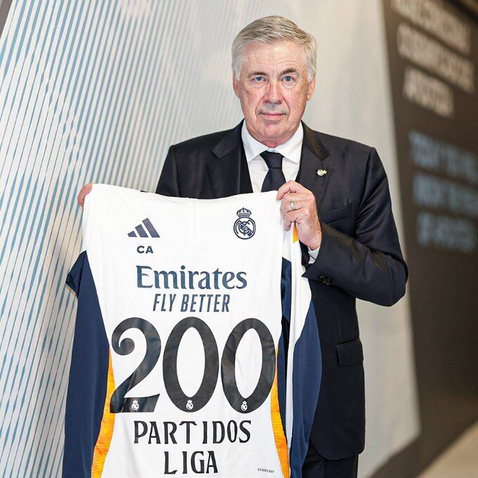 Carlo Ancelotti cumplió 200 partidos de LaLiga con el Real Madrid. (Foto: Real Madrid)