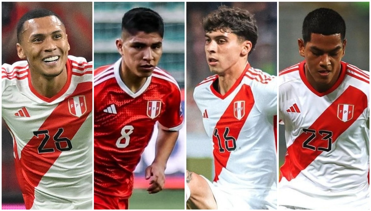 Edison Flores y el consejo para Bryan Reyna, Piero Quispe, Franco Zanelatto, Joao Grimaldo. (Foto: Collage)