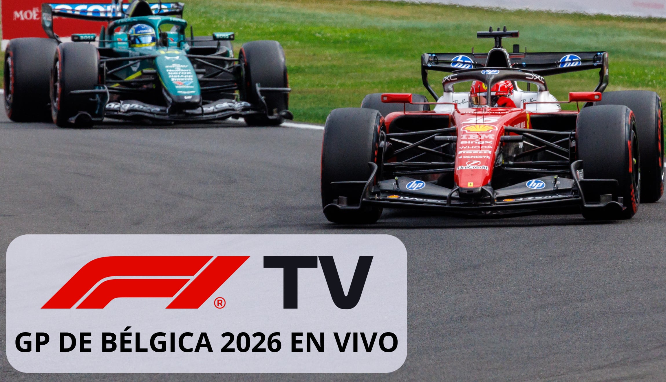 Señal de F1 TV para seguir el GP de Bélgica 2026, este domingo 19 de julio, por el Mundial de la Fórmula 1 desde el Circuito de Spa-Francorchamps. (Foto: Imagen creada por Gestión Mix / EFE)