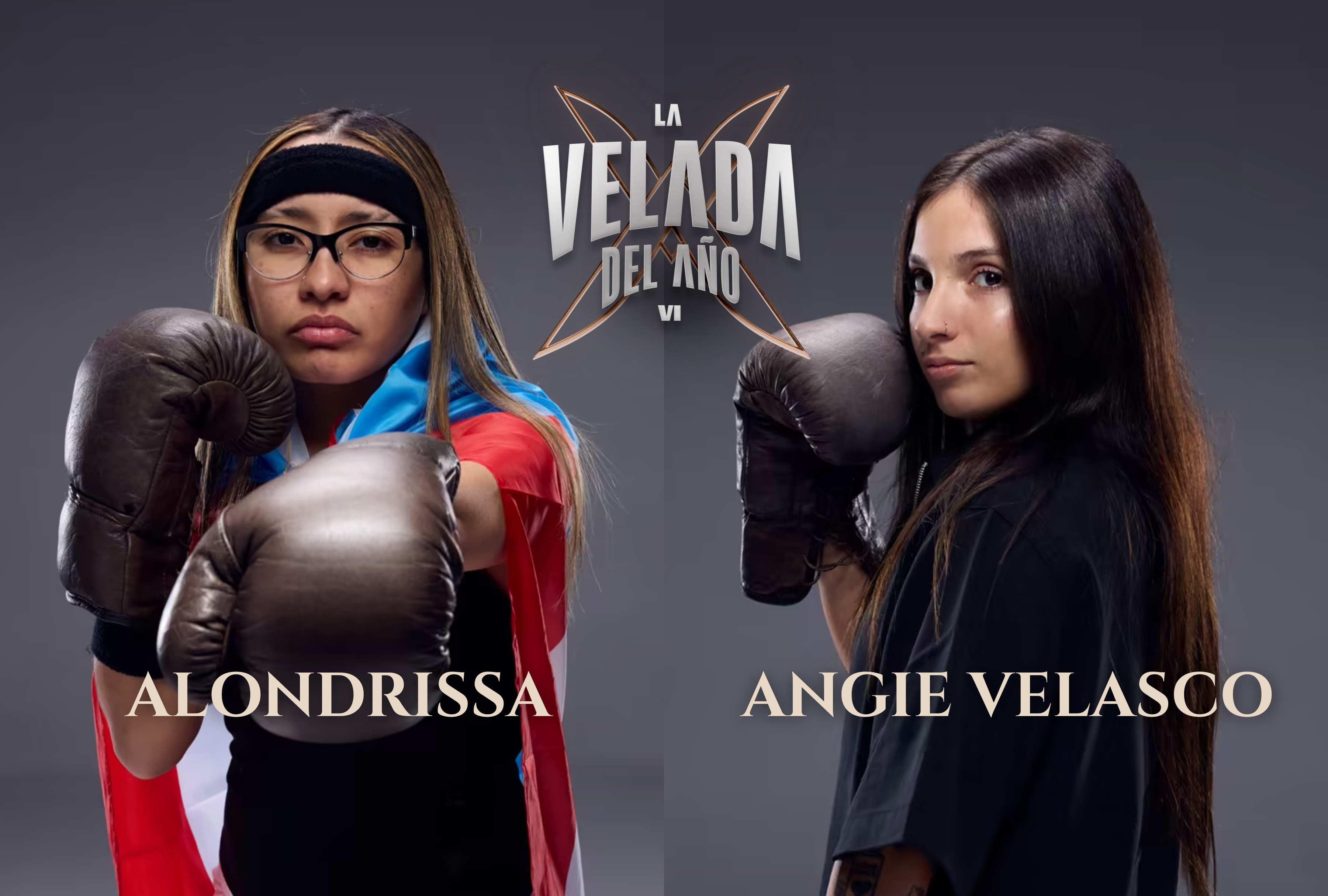 Alondrissa y Angie Velasco en el pesaje previo a su combate en La Velada del Año VI. Consulte la guía de horarios por país y los canales habilitados para ver el choque en directo. | Crédito: infolavelada.com / Composición Depor